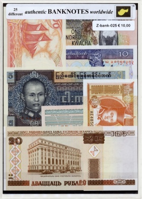 Authentic souvenir of Banknotes worldwide