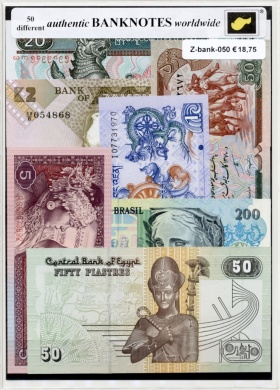 Authentic souvenir of Banknotes worldwide