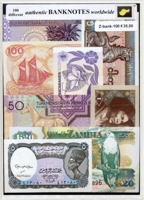 Authentic souvenir of Banknotes worldwide