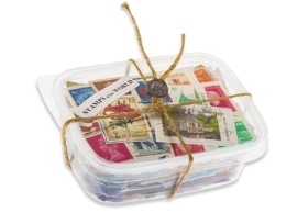 Authentic souvenir of Box  with stamps on paper - Worldwide - medium
